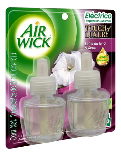 Air Wick Ambientador Electrico Lirios De Luna Repuesto 21ml 