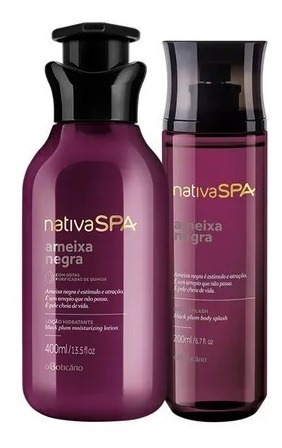 Combo Nativa Spa Ameixa Negra Loção 400ml + Body Splash