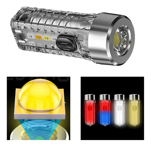 Portátil Y Linterna 4 Led Linterna Mini Resistente Al Y