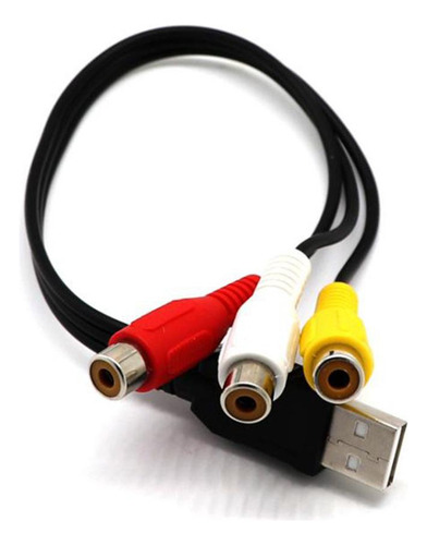 Cable Conversor Av De Vídeo 3rca+adaptador De Vídeo/v De 3rc