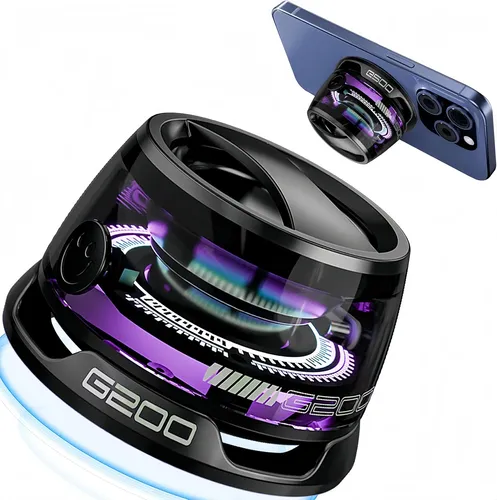 W Altavoz Bluetooth Con Luz Rgb, Imán Y Soporte Para Móvil