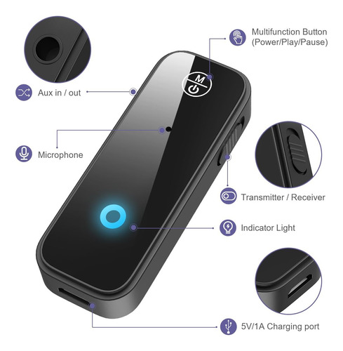 Transmisor Y Receptor Bluetooth Para Auto Coche Manos Libres