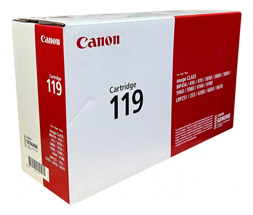 Toner Canon 119 Para Imageclass Mf5950dw,mf5960dn
