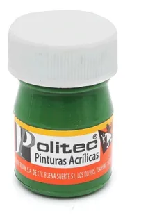 Pintura Acrílica Politec Tono 330 Verde Oro 20 Ml