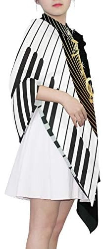Auuxva Bufanda De Moda Teclado De Piano Nota Musical Bufanda