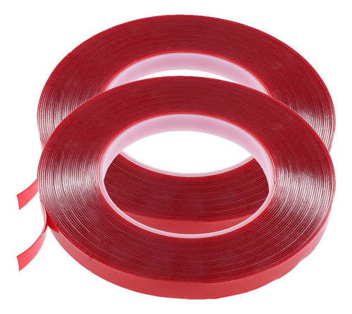 2 Rollos De Cinta Roja A Prueba De Calor Fuerte Etiqueta