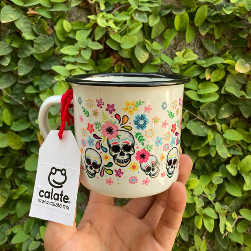 Imagen 5 de 7 de 40 Tazas Peltre Mayoreo Tenangos Diseño Mexicanos