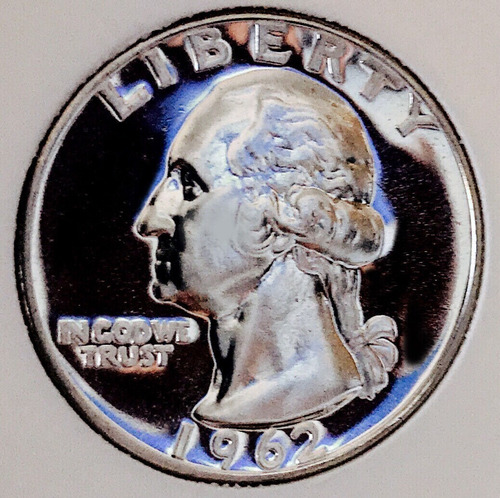 1962 P Washington Quarter 25c Centavo Ms Proof Aaa Ringking