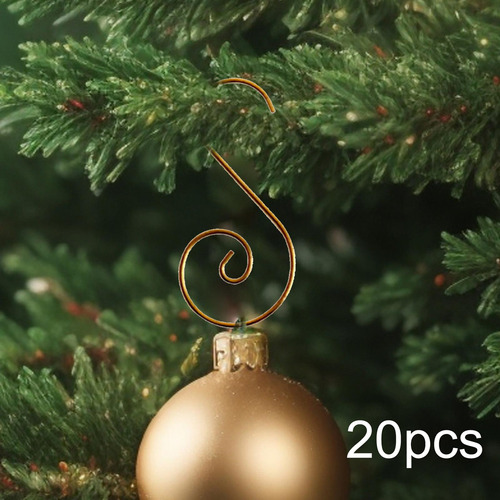 4 X 20x Ganchos De Adorno Navideño Gancho En Forma De S Oro