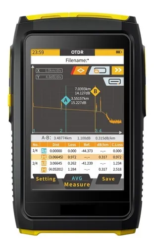 Mini Otdr Active Fiber Live Test, 1550nm 20db Reflectómetro