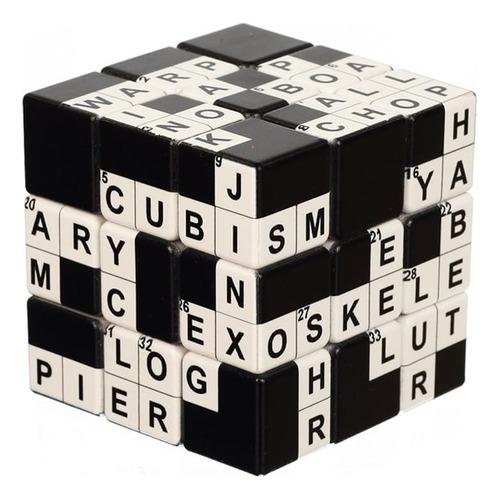 Puzzle V-cube Crucigrama De 3 Cubos: Ingenio Y Diversión