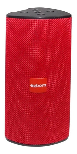 Imagem 2 de 3 de Alto-falante Exbom CS-M33BT com bluetooth vermelho