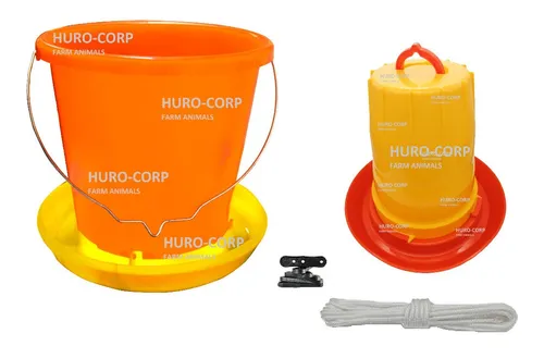 comprar 2 Comederos 12 Kg Y 3 Bebederos 5.25 Lt Hilo Y Ajustador
