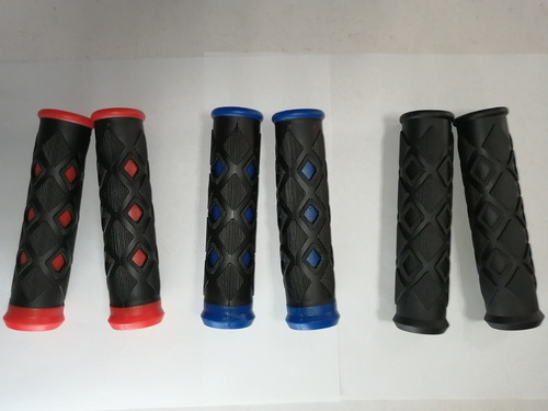 Imagen 2 de 7 de Puños Mtb Tipo Diamante Para Bicicleta + 2 Tapa Válvulas. *