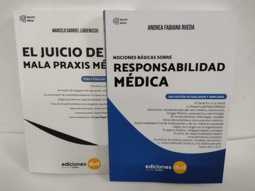 Pack Responsabilidad Y Mala Praxis Medica