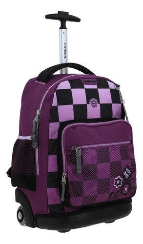 Mochila Grande De Ruedas Con Luz Led Happy Girl Chester