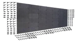 Comprar Painel P/ Ferramentas 2,08x1,04 Plástico Preto C 168 Ganchos no Mercado Livre