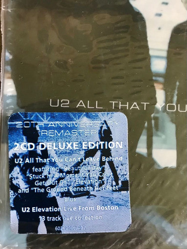 U2 All That You Cant Leave Behind 20th Anniv 2 Cd Digipack