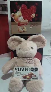 Conejo Importado De Peluche Antialergico En Caja Decorativa