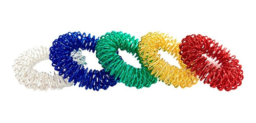 Imagen 10 de 10 de Anillo Sensorial Acero Antiestrés Juego Juguete Colores