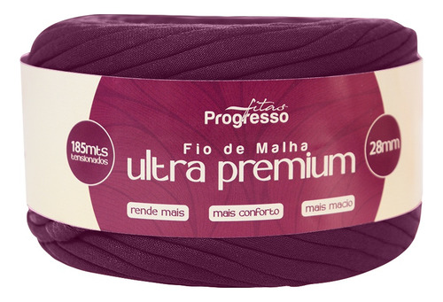 Fio De Malha Progresso 28mm Com 185 Metros Crochê Artesanato Cor 1240 Fucsia