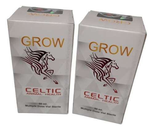 2 Frascos Grow 50ml Gh Crescer E Engorda De Potros Magros