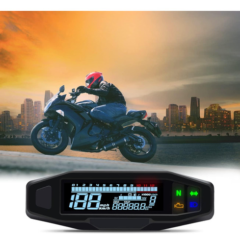 Velocímetro Digital Rpm, Velocímetro De Motocicleta, Tacómet