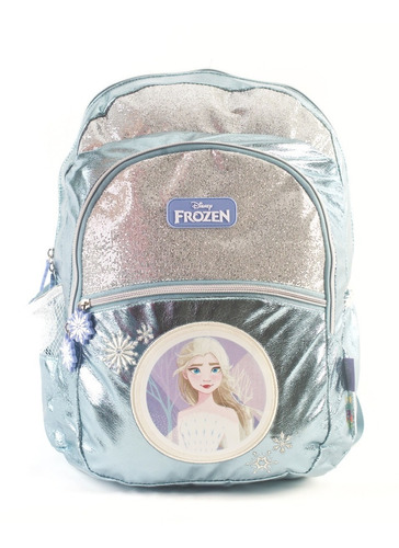 Mochila Frozen Elsa Celeste Espalda 16  Wabro