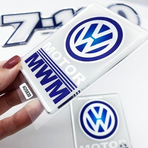 Imagem 4 de 5 de Kit Adesivos 7-110 Emblemas Caminhão Volkswagen Alto Relevo