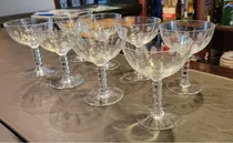 Comprar 8 Copas Champagne Cristal Talladas. Escucho Ofertas.