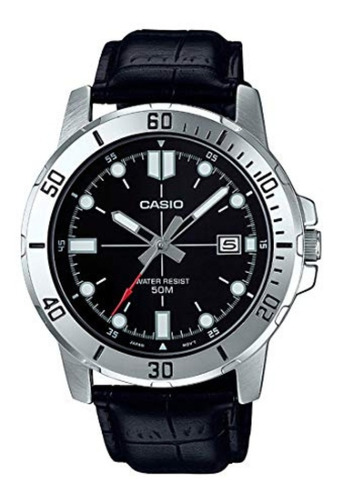 Imagen 1 de 9 de Reloj Casio Nuevo Cuero Mtp-vd01l-1ev