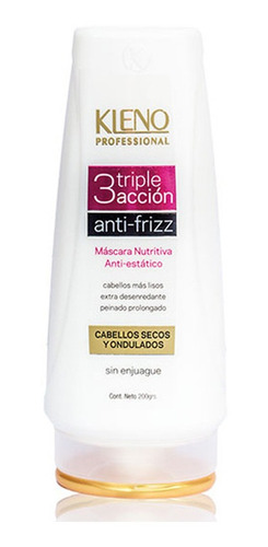 Mascara Triple Accion Kleno Anti Frizz Sin Enjuague X 200