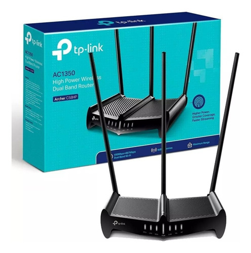 Imagen 1 de 4 de Outlet Router Tp-link Ac1350 Archer C58hp Dual Band 9dbi