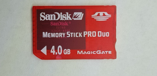 Tarjeta De Memoria  Memory Stick Pro Duo 4 Gb Dr Games