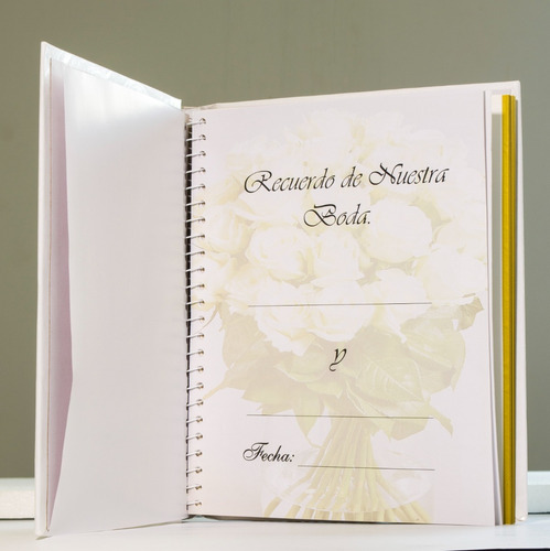 Imagen 3 de 7 de Álbum Boda Fotográfico Firmas Recuerdo Blanco Hadas