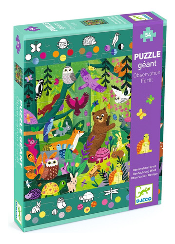 Puzzle Géant Bosque Djeco 54 Piezas