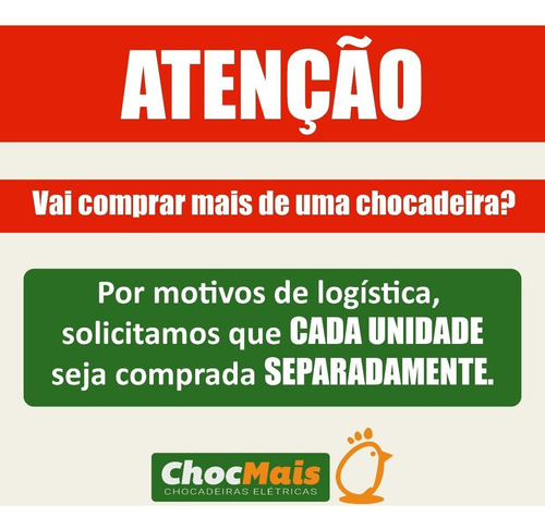 Chocadeira Eletrica 72 Ovos Com Ovoscopio Chocmaistop