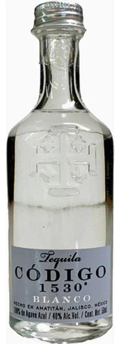 Mini Tequila Codigo 1530 Blanco 50 Ml
