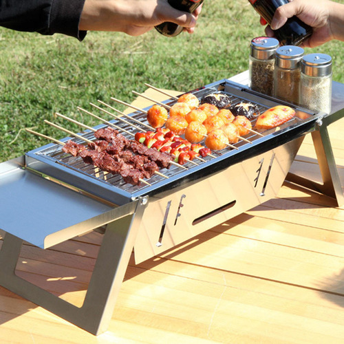 - Parrilla De Carbón Plegable Estufa De Parrilla De Carbón
