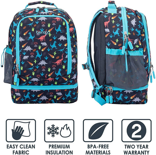 Mochila 2 En 1 Bentgo Kids Prints Con Aislamiento Para El Al