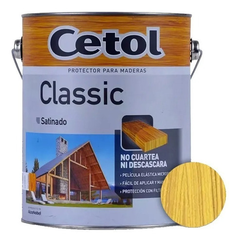 Cetol Classic Satinado Protector Exterior Madera 4 Litro