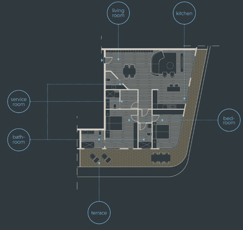 Departamento(2r) En Venta En Light Towers