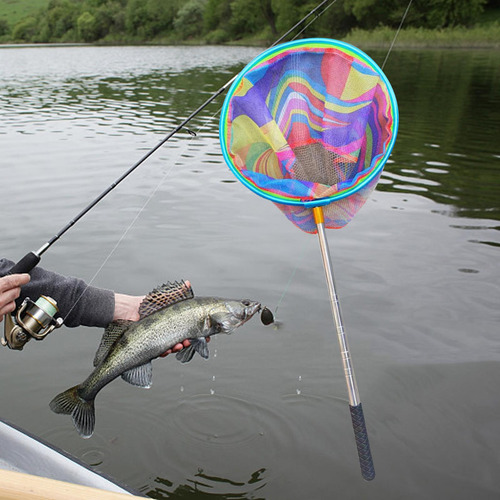 Rede De Pouso De Pesca, Acessório Telescópico Retrátil