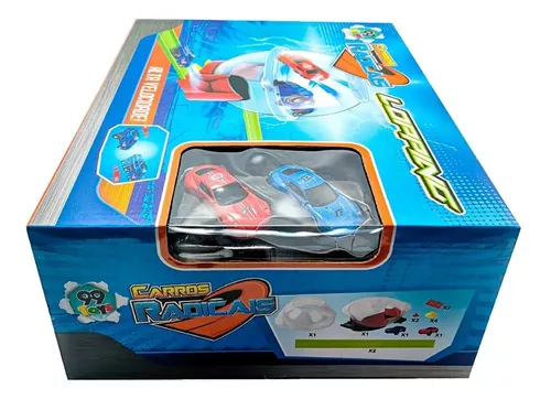 Conjunto de montanha-russa acrobática de pista de corrida de rotação de 360°  - Conjunto de jogos de veículos coloridos com 2 carros de liga leve Mini  Racer e pista para crianças de