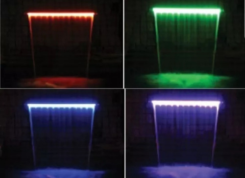 Cascada Para Muro Lloron, Alberca Y Decorativa 30 Cm C/ Led