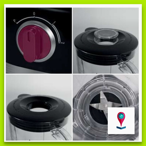 Licuadora Ultracomb LC-2007 1.5 L negra con jarra de plástico 220V