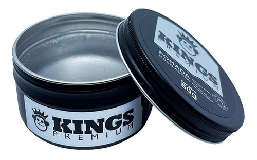 Kit Pomada Modeladora Kings 80g Extra Forte Incolor 10un
