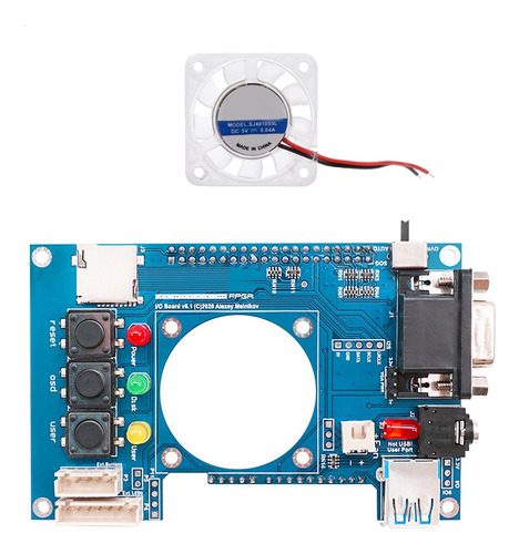 Para Placa Analógica Mister Fpga Io V6.1+ventilador Para Ter