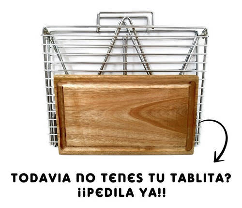 Imagen 2 de 9 de Parrilla Plegable Con Manija Asado Camping Pesca 54 X 35