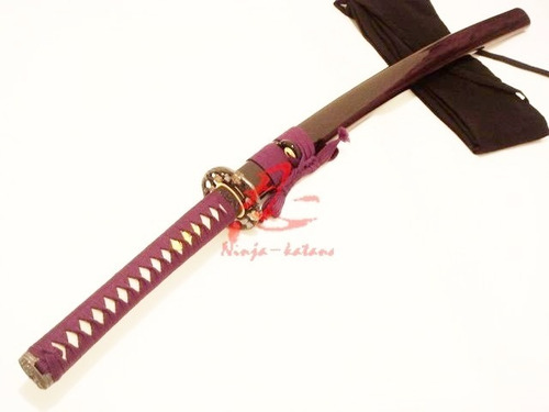 Imagem 3 de 9 de Katana Aço Dobrado Rajado Espada Samurai Com Corte Afiada